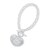 Thumbnail Image 0 of Filigree Heart Bracelet Sterling Silver 7.75"