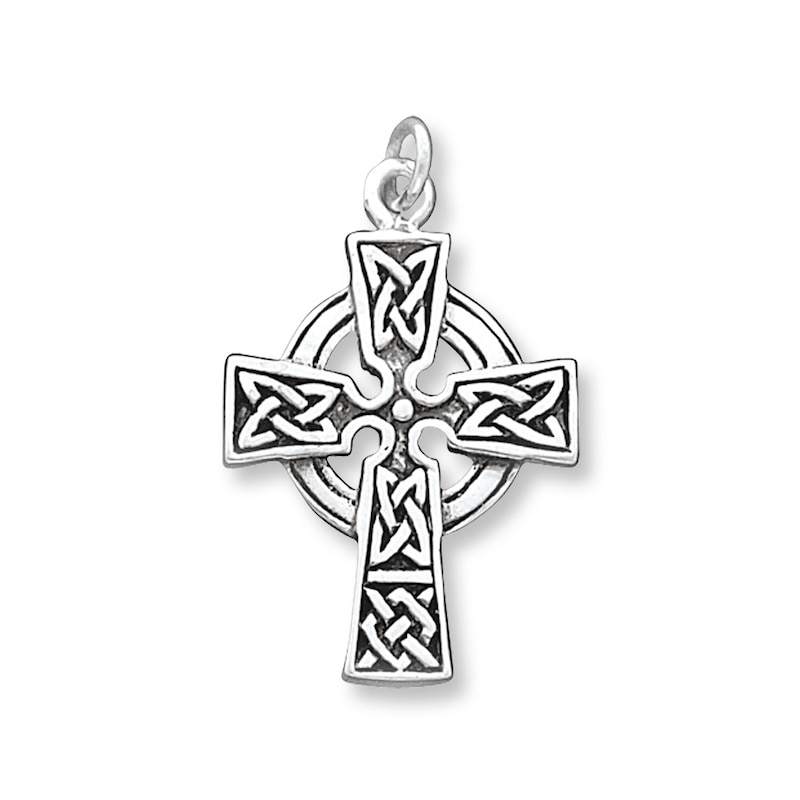 Celtic Cross Charm Sterling Silver