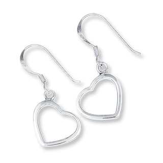 Dangle Heart Earrings Sterling Silver|Kay