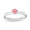 Thumbnail Image 0 of Stackable Ring Pink Tourmaline Sterling Silver