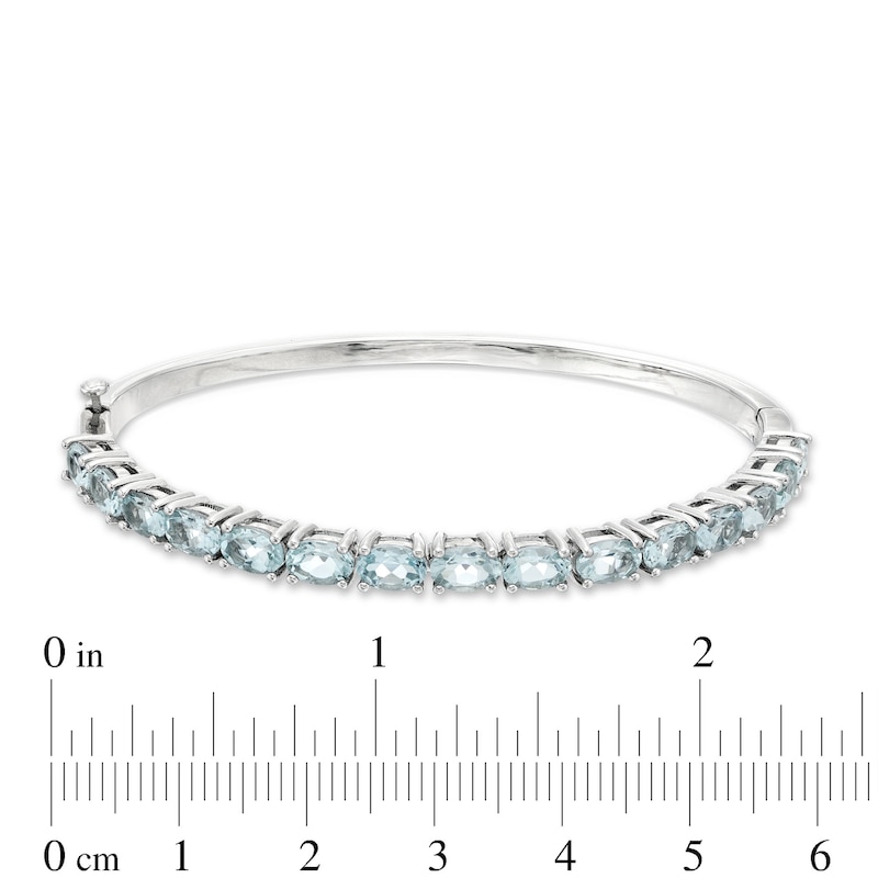 Aquamarine Bracelet Sterling Silver