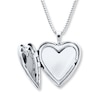 Thumbnail Image 1 of Heart Locket Necklace Diamond Accents Sterling Silver