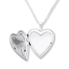 Thumbnail Image 1 of Dance Mom Heart Sterling Silver Locket Necklace