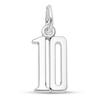 Thumbnail Image 0 of Number 10 Charm Sterling Silver