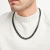 Thumbnail Image 2 of Solid Black Ion-Plated Stainless Steel Curb Link Necklace 24"