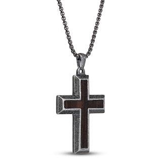 635 - Stainless Steel Cross Key Chain
