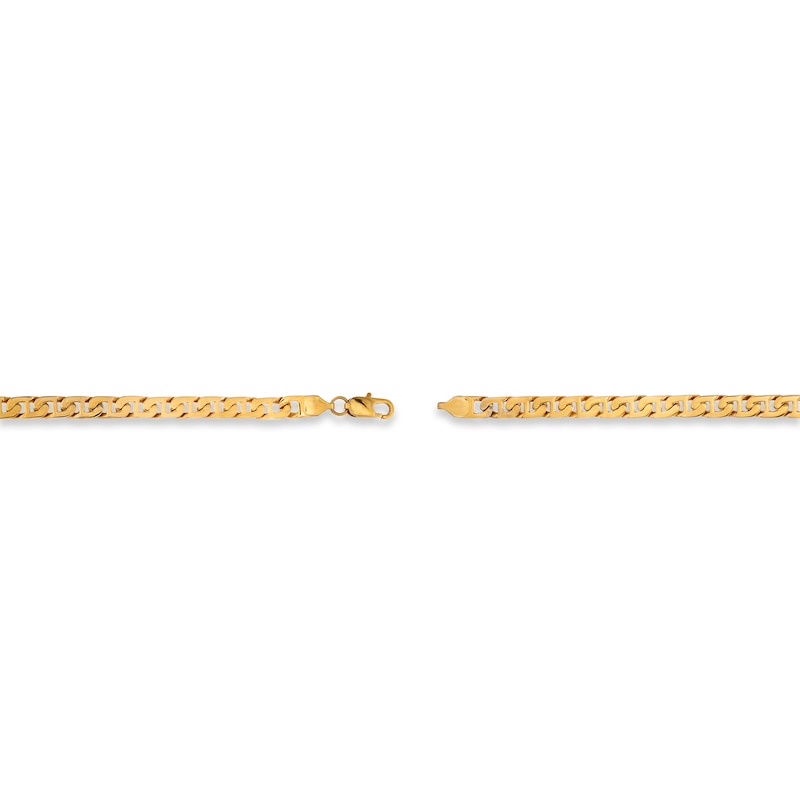 Solid Mariner Link Bracelet Yellow Ion-Plated Stainless Steel 8.5"
