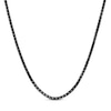 Thumbnail Image 0 of Solid Wheat Chain Necklace 3mm Black Ion-Plated Stainless Steel 20"