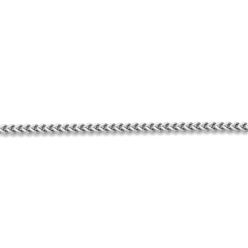 Solid Foxtail Chain Necklace 2.5mm Stainless Steel 18"
