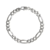 Thumbnail Image 0 of Solid Figaro Chain Bracelet 8.9mm Sterling Silver 8.5"