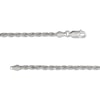 Thumbnail Image 2 of Diamond-Cut Solid Rope Chain Necklace 2.7mm Sterling Silver 20"