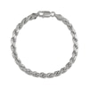 Thumbnail Image 0 of Solid Diamond-Cut Rope Chain Bracelet 4.3mm Sterling Silver 8.5"