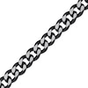 Thumbnail Image 1 of Solid Curb Chain Necklace 11mm Black Ion-Plated Stainless Steel 24"