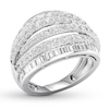 Thumbnail Image 3 of Diamond Anniversary Band 2 ct tw Round/Baguette 14K White Gold