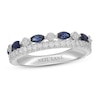 Thumbnail Image 0 of Neil Lane Blue Sapphire Anniversary Ring 3/8 ct tw Diamonds 14K White Gold