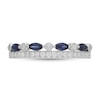Thumbnail Image 1 of Neil Lane Blue Sapphire Anniversary Ring 3/8 ct tw Diamonds 14K White Gold