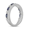 Thumbnail Image 2 of Neil Lane Blue Sapphire Anniversary Ring 3/8 ct tw Diamonds 14K White Gold