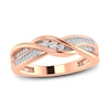 Thumbnail Image 0 of Diamond Anniversary Ring 1/6 ct tw Round-cut 10K Rose Gold