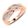 Thumbnail Image 2 of Diamond Anniversary Ring 1/6 ct tw Round-cut 10K Rose Gold