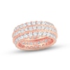 Thumbnail Image 0 of Diamond Eternity Anniversary Ring 4 ct tw Round & Princess-cut 14K Rose Gold