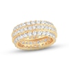 Thumbnail Image 0 of Diamond Eternity Anniversary Ring 4 ct tw Round & Princess-cut 14K Yellow Gold