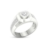 Thumbnail Image 1 of Men's Lab-Created Diamonds by KAY Ring 1-1/4 ct tw 14K White Gold