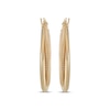 Thumbnail Image 1 of Reaura Twisted Mesh Hoop Earrings Repurposed 14K Yellow Gold 30mm