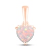 Thumbnail Image 0 of Lab-Created Opal Birthstone Pendant 10K Rose Gold