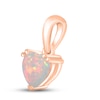 Thumbnail Image 1 of Lab-Created Opal Birthstone Pendant 10K Rose Gold