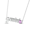 Thumbnail Image 1 of Amethyst Zodiac Gemini Necklace Sterling Silver 18"