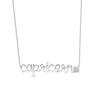Thumbnail Image 0 of Lab-Created Opal Zodiac Capricorn Necklace Sterling Silver 18"