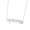 Thumbnail Image 1 of Lab-Created Opal Zodiac Capricorn Necklace Sterling Silver 18"