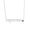 Thumbnail Image 0 of Amethyst Zodiac Capricorn Necklace Sterling Silver 18"