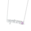 Thumbnail Image 1 of Amethyst Zodiac Capricorn Necklace Sterling Silver 18"