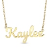Thumbnail Image 0 of Large Script Name Necklace 10K Yellow Gold 18"