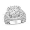 Thumbnail Image 0 of Lab-Created Diamonds by KAY Multi-Diamond Center Engagement Ring 4 ct tw Round-cut 14K White Gold