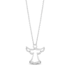 Thumbnail Image 0 of Hallmark Diamonds Angel Necklace 1/20 ct tw Sterling Silver 18"