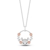 Thumbnail Image 0 of Disney Treasures "Bambi" Diamond Necklace 1/6 ct tw Sterling Silver & 10K Rose Gold 17"