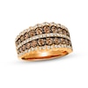 Thumbnail Image 0 of Le Vian Chocolate Waterfall Diamond Ring 1-5/8 ct tw 14K Strawberry Gold