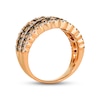 Thumbnail Image 1 of Le Vian Chocolate Waterfall Diamond Ring 1-5/8 ct tw 14K Strawberry Gold