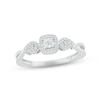 Thumbnail Image 0 of Diamond Cushion Promise Ring 1/10 ct tw Round-cut Sterling Silver