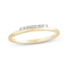 Thumbnail Image 0 of Baguette & Round-Cut Diamond Stackable Ring 1/20 ct tw 10K Yellow Gold