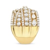 Thumbnail Image 1 of Pear-Shaped & Round-Cut Multi-Diamond Statement Ring 2-1/2 ct tw 14K Yellow Gold
