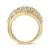 Thumbnail Image 2 of Pear-Shaped & Round-Cut Multi-Diamond Statement Ring 2-1/2 ct tw 14K Yellow Gold