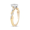 Thumbnail Image 1 of Hallmark Diamonds Multi-Stone Marquise Frame Diamond Ring 1/4 ct tw 10K Two-Tone Gold