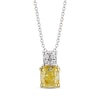 Thumbnail Image 0 of Le Vian Sunny Yellow Diamond Necklace 1/4 ct tw 14K Two-Tone Gold 19"