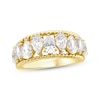 Thumbnail Image 0 of Threads of Love Pear-Shaped Lab-Created Diamond Anniversary Ring 2 ct tw 14K Yellow Gold