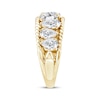 Thumbnail Image 1 of Threads of Love Pear-Shaped Lab-Created Diamond Anniversary Ring 2 ct tw 14K Yellow Gold