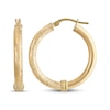 Thumbnail Image 0 of Reaura Textured Hoop Earrings Repurposed 14K Yellow Gold 26mm