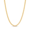 Thumbnail Image 0 of Hollow Diamond-Cut Infinity Chain Necklace 3.5mm 10K Yellow Gold 18"